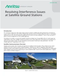 Resolving Interference Issues at Satellite Ground Stations