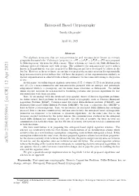 Entropoid Based Cryptography