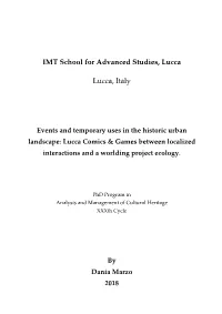 IMT School for Advanced Studies, Lucca Lucca, Italy