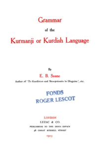 Kurmanji Or Kurdish Language