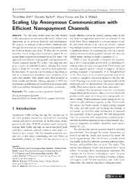 Scaling up Anonymous Communication with Efficient
