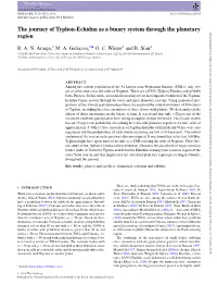 The Journey of Typhon-Echidna As a Binary System Through the Planetary