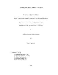 UNIVERSITY of CALIFORNIA, SAN DIEGO Divination and Decision