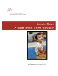 Zero to Three