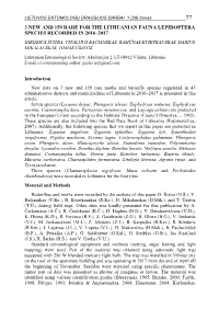Checklist of Lithuanian Diptera