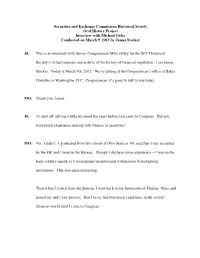 Michael Oxley Interview