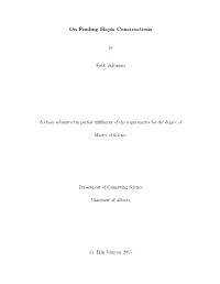 On Finding Hajós Constructions Erik Johnson