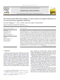 The Marine-Based NW Fennoscandian Ice Sheet: Glacial and Deglacial Dynamics As Reconstructed from Submarine Landforms