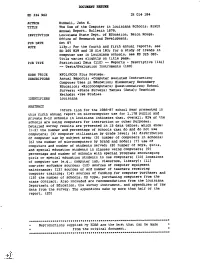 The Use of the Computer in Louisiana Schools. Sixth Annual Report