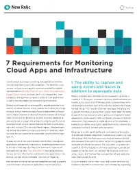 7 Requirements for Monitoring Cloud Apps and Infrastructure