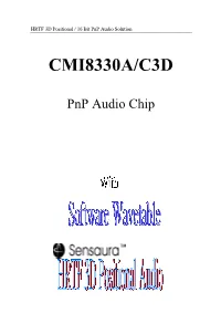 Cmi8330a/C3d