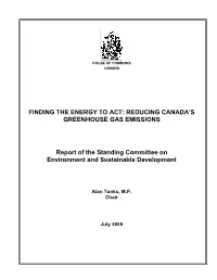 Finding the Energy to Act: Reducing Canada's