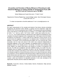 Viscosities and Densities of Binary Mixtures of Hexadecane With