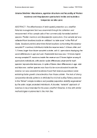 Abundance, Age/Size Structure and Fecundity of Pecten Maximus and Aequipecten Opercularis Inside and Outside a Temperate No Take Zone