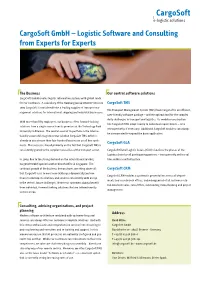 Cargosoft Gmbh – Logistic Software and Consulting from Experts for Experts
