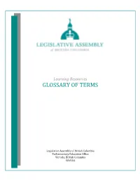 Glossary of Terms
