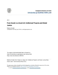 Intellectual Property and Global Justice