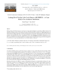 Linking Revit Facility Life-Cycle Data to ARCHIBUS – a Case Study of an Academic Institution