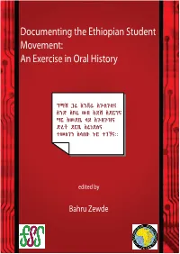 Documenting the Ethiopian Student Movement: an Exercise in Oral History