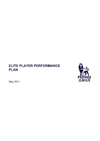Elite Player Performance Plan