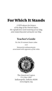 For Which It Stands DVD Guide