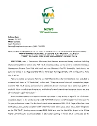 Pair of Former World No. 1 Golfers Rory Mcilroy, Jason Day Commit to Play in 2021 Waste Management Phoenix Open