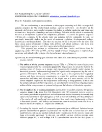 Aplysia Genome for GENOME SEQUENCING SUBMISSION: Submission Requests@Mail.Nih.Gov