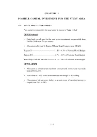 Chapter 11 Possible Capital Investment for the Study