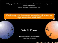 Exploring the Isovector Equation of State at High Densities with HIC