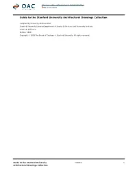 Stanford University Architectural Drawings Collection