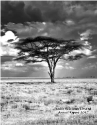 Tsodilo Resources Limited Annual Report 2017