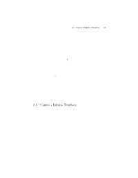 2.3 Cantor's Infinite Numbers