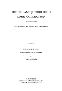 Middle and Junior High Core Collection