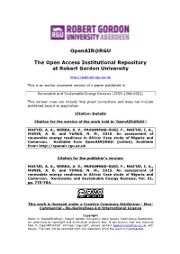 Openair@RGU the Open Access Institutional Repository at Robert