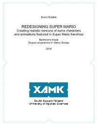 Redesigning Super Mario
