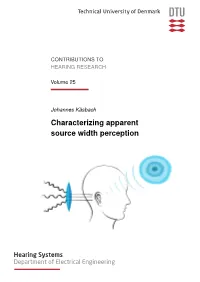 Characterizing Apparent Source Width Perception
