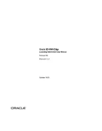 Licensing Information User Manual Release 9.0 Revision 1.2