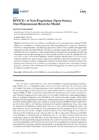 RIVICE—A Non-Proprietary, Open-Source, One-Dimensional River-Ice Model