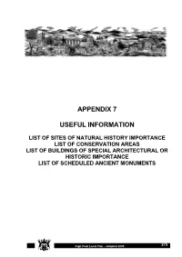 XAPPENDIX 7 Useful Info 1