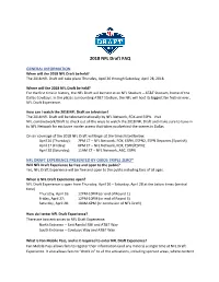 2018 NFL Draft FAQ