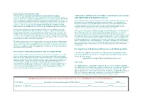APPLICANT's ACKNOWLEDGMENT and AUTHORIZATION ADDITIONAL NOTICES to CALIFORNIA, MINNESOTA, OKLAHOMA, and NEW YORK APPLICANTS Ca