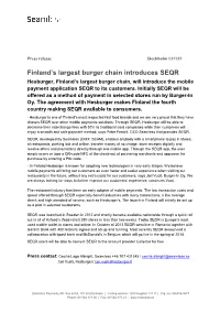 Finland's Largest Burger Chain Introduces SEQR