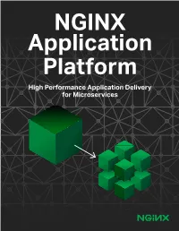 High Performance Application Delivery for Microservices NGINX Application Platform