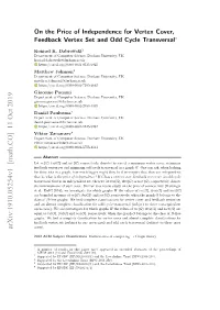 On the Price of Independence for Vertex Cover, Feedback Vertex Set and Odd Cycle Transversal∗
