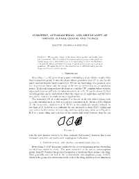 Symmetry, Automorphisms, and Self-Duality of Infinite Planar Graphs and Tilings