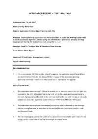 Application Report – 17/00714/Outmaj