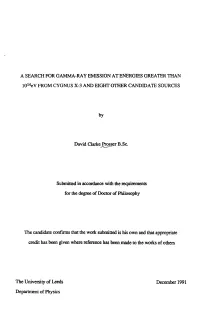 By David Clarke Prosser B.Sc. Submitted in Accordance with The