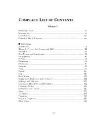 Complete List of Contents