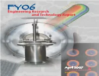 FY06 Engineering Research and Technology Report Introduction
