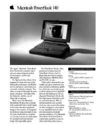 Macintosh Powerbook 140